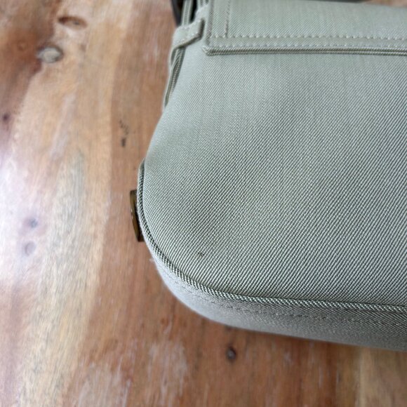 Salvatore Ferragamo CANVAS Vintage Giancini Shoulder Bag Beige - Picture 8 of 10